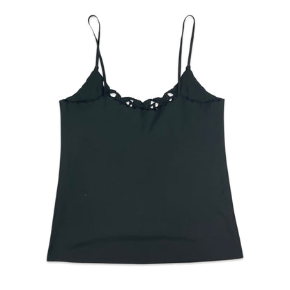 90s Black Spaghetti Strap Vest Top 6 8