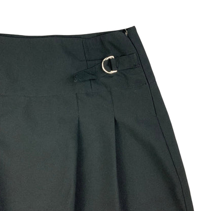 Y2K Black Pleated Mini Skirt 10 12 14