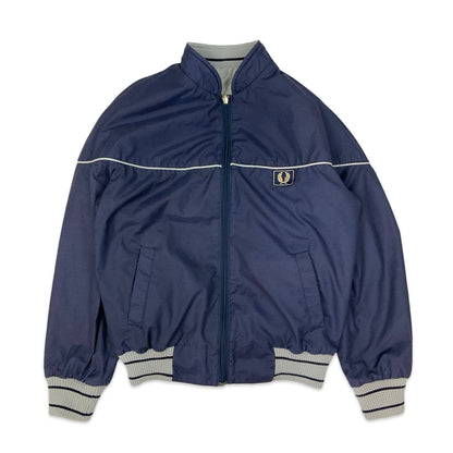 Vintage Fred Perry Navy / Grey Reversible Bomber Jacket M