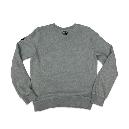 MLB New York Yankees Grey Embroidered Sweatshirt S
