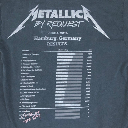 Vintage Metallica Graphic 2014 'By Request' Germany Tour Band Tee XS
