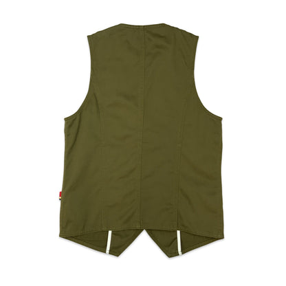 Vintage Dickies Green Utility Workwear Waistcoat Pockets XS S