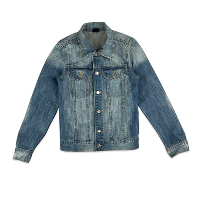 90s Two Tone Light Denim Jacket 8 10