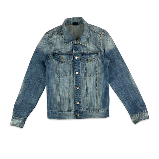 90s Two Tone Light Denim Jacket 8 10