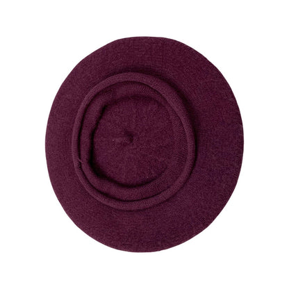 Vintage 80s Burgundy Beret