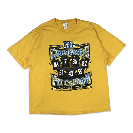 Vintage Gildan "XL Champion Pittsburgh" Yellow Tee XL