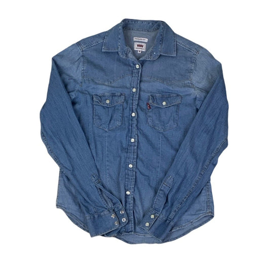 Vintage 90s Levi’s ‘classic fit’ Western Denim Shirt S M
