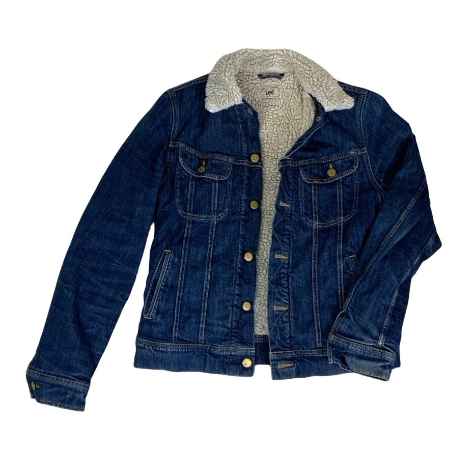 Vintage 00s Y2K Lee Sherpa Denim Jacket M