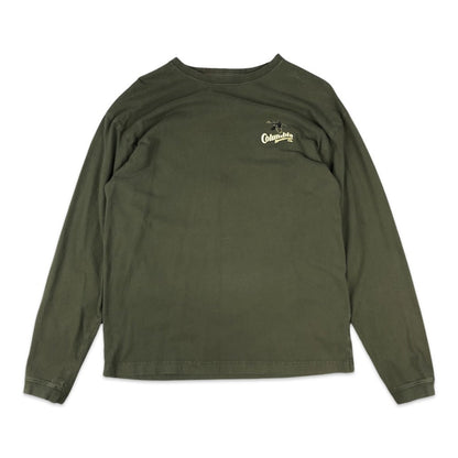 Columbia Long Sleeve Tee Graphic Print Green M
