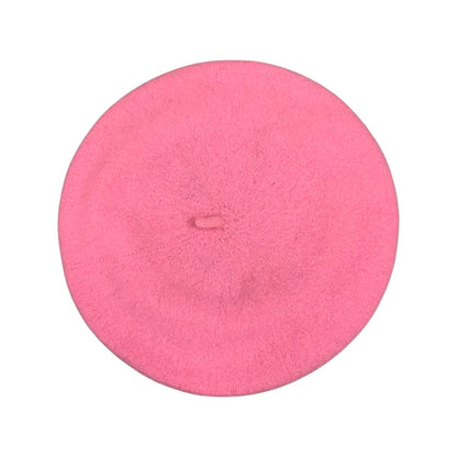 Vintage Bright  Bubblegum Pink Beret