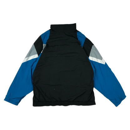 Vintage 90s Adidas Black, Blue, and White Shell Coat XXL