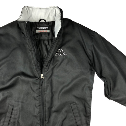 Vintage Kappa Black Insulated Puffer Coat 3XL