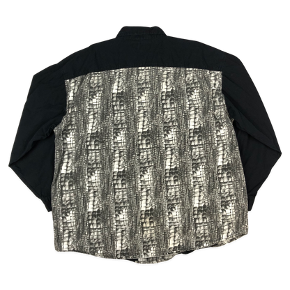 Vintage 90s Black and Grey Shirt 3XL