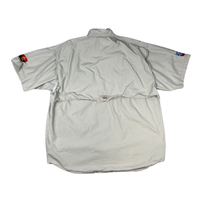 Columbia Beige Technial Gorpcore Walking Outdoor Shirt L XL