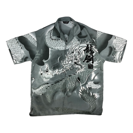 Vintage Y2K Dragon Print Shirt XL