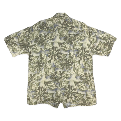 Vintage Pierre Cardin Abstract Print Green Shirt XL