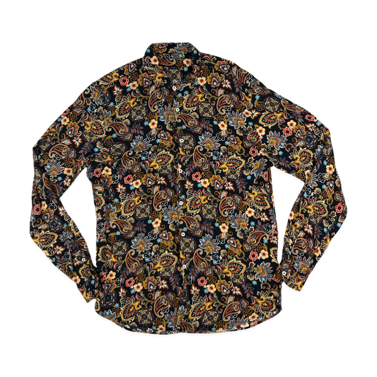 Vintage Multicolour Paisley Print Shirt M