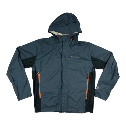 Preloved Columbia Hooded Teal Raincoat XL-3XL