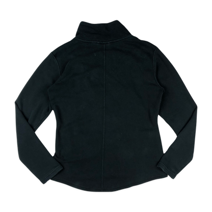 Black Puma Asymmetrical Zip up Sweater Track Jacket 10 12