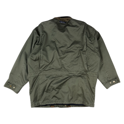 Vintage Nautica Green Canvas Parka Jacket XXL