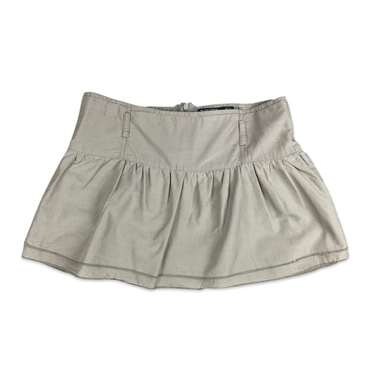 Vintage Y2K Taupe Mini Belt Skirt 14 16
