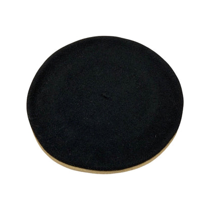 Vintage Black Beige  Two-Tone Beret