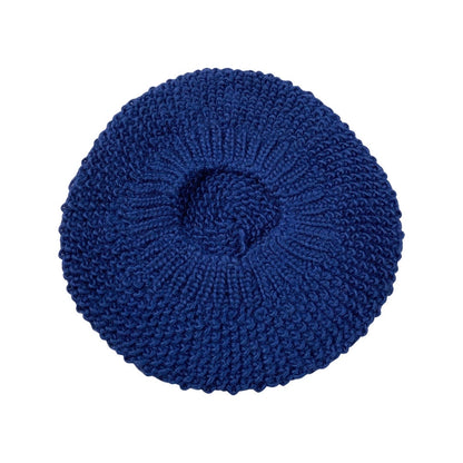 Vintage Royal Blue Knitted Beret