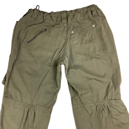 90s Y2K Khaki Cargo Trousers 12 14