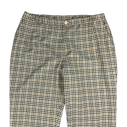 Vintage Beige & Black Tartan Trouser 12 14 16 18