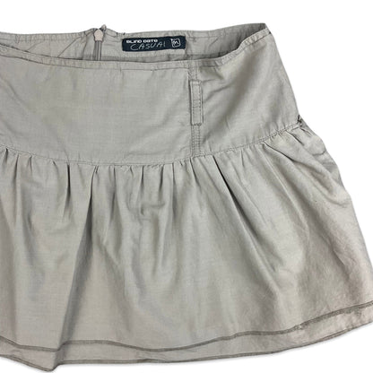 Vintage Y2K Taupe Mini Belt Skirt 14 16