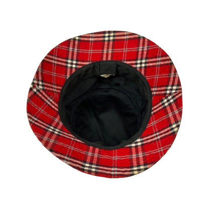 Vintage Red Tartan Bucket Hat