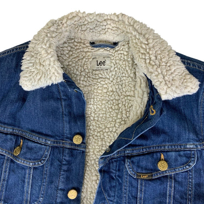 Vintage 00s Y2K Lee Sherpa Denim Jacket M