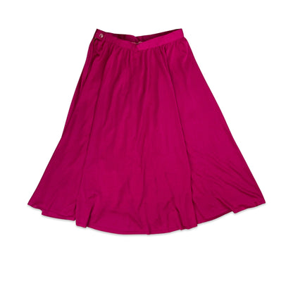 Vintage Hot Pink Midi Skirt 8