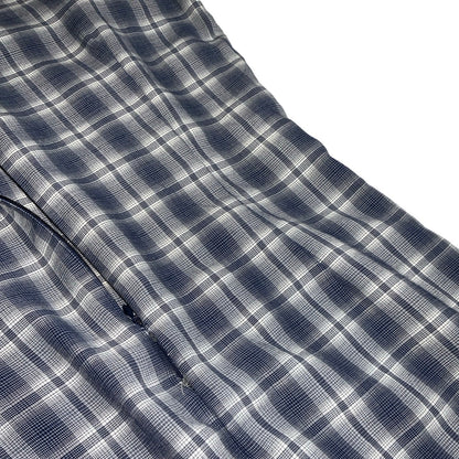 Vintage 90s ‘Street One’ Blue White Checked Sleeveless Maxi Dress 12 14
