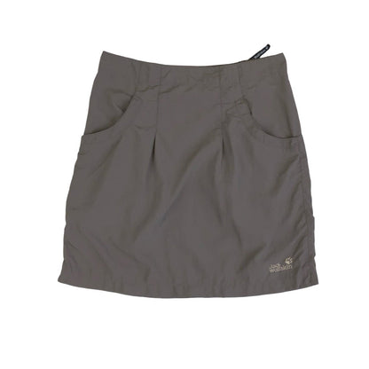 Vintage 00s ‘Jack Wolfskin’ Brown Cargo Utility Travel Mini Skirt 10 12