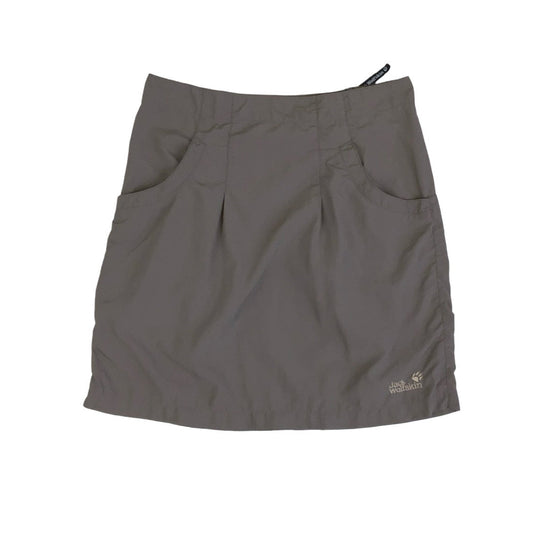 Vintage 00s ‘Jack Wolfskin’ Brown Cargo Utility Travel Mini Skirt 10 12