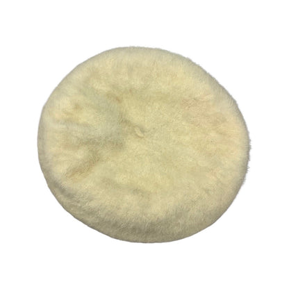 Vintage Cream Angora Peaked Beret