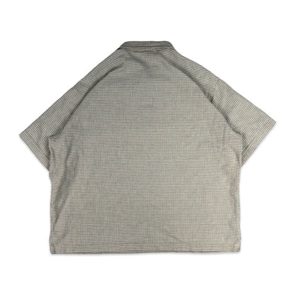 Vintage Y2K Preloved Patagonia Checked Beige Polo Shirt XL