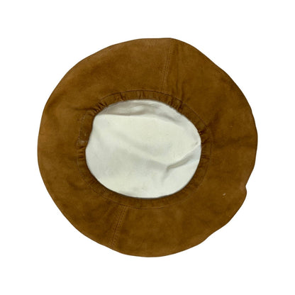 Vintage Tan Faux Suede Beret