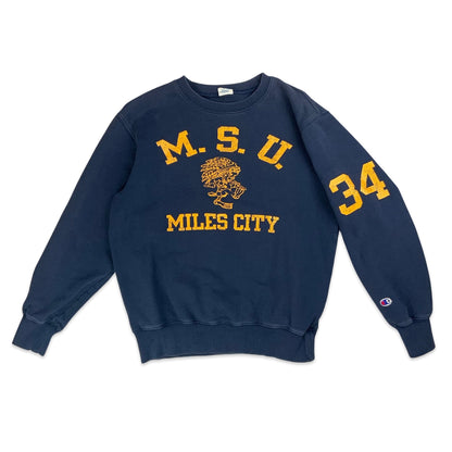 90s Navy Champion M.S.U Jumper M