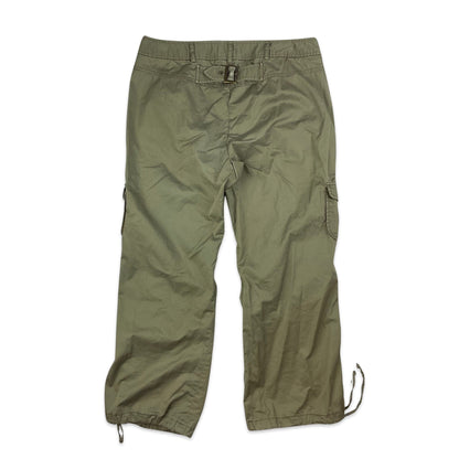Y2K Khaki Petite Cargo Trousers 14