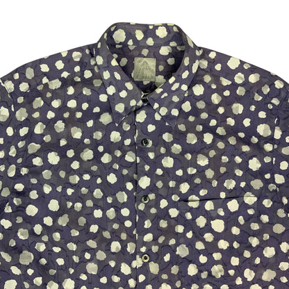 90s Y2K Lilac & White Shirt M L