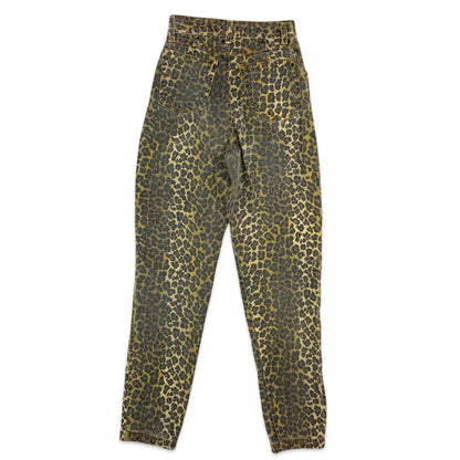 90s Y2K Leopard Print High Waist Jeans 8