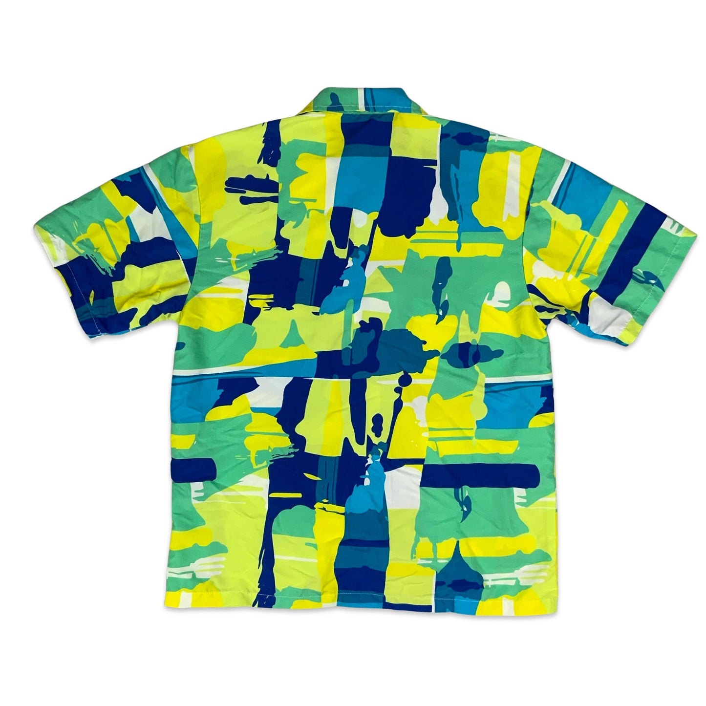 Vintage Bright Abstract Print Shirt M