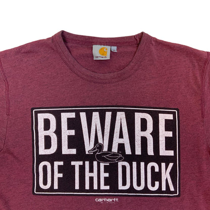 Carhartt Red Tee ‘Beware of the Duck’ XS S
