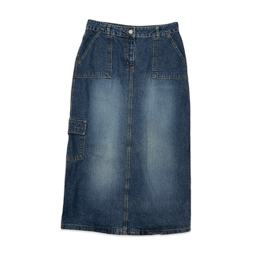 90s Denim Maxi Skirt 12