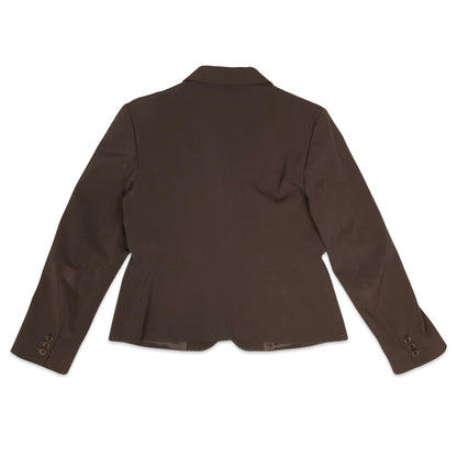 Vintage Brown Fitted Blazer 14