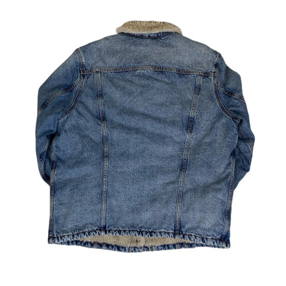 Vintage 90s Levi's Skateboarding Collection Sherpa Denim Jacket XL