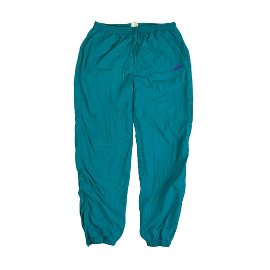 Vintage 90s 00s y2k 'Nike; Teal Green Elasticated Joggers L XL