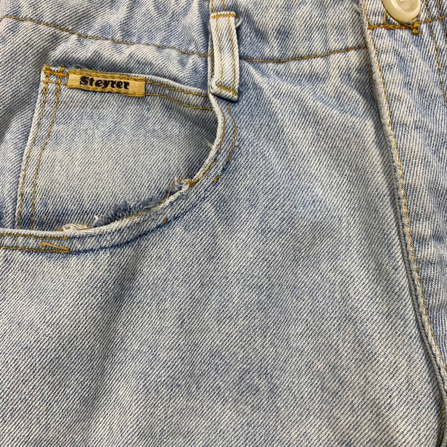 80s High Waist Light Denim Jeans 10